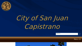 What Sanjuancapistrano.org website looked like in 2018 (5 years ago)
