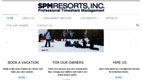 What Spmresorts.com website looked like in 2018 (5 years ago)