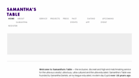 What Samanthastable.com website looked like in 2018 (5 years ago)