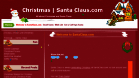 What Santaclaus.com website looked like in 2018 (5 years ago)