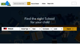 What Schooladvisor.my website looked like in 2018 (5 years ago)