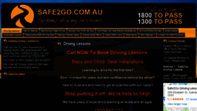 What Safe2go.com.au website looked like in 2018 (5 years ago)