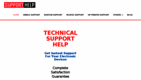 What Supportandhelpus.com website looked like in 2018 (5 years ago)