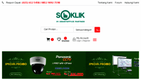 What Soklik.com website looked like in 2018 (5 years ago)