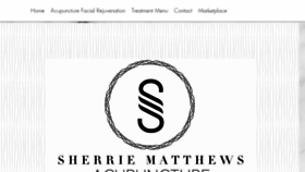 What Sherriematthewsacupuncture.com website looked like in 2018 (5 years ago)