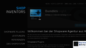What Shopinventors.de website looked like in 2018 (5 years ago)