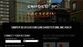 What Sniper3d.cheatyourway.com website looked like in 2018 (5 years ago)