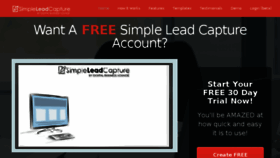 What Simpleleadcapture.com website looked like in 2018 (5 years ago)