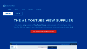 What Subscribertrain.com website looked like in 2018 (5 years ago)