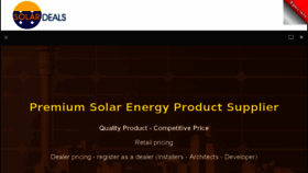 What Solardeals.co.za website looked like in 2018 (5 years ago)
