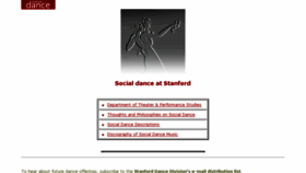What Socialdance.stanford.edu website looked like in 2018 (5 years ago)