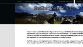 What Sheffieldweather.co.uk website looked like in 2018 (5 years ago)