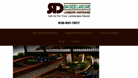 What Sandiegolandcare.com website looked like in 2018 (5 years ago)