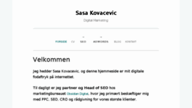 What Sasa-kovacevic.dk website looked like in 2018 (5 years ago)