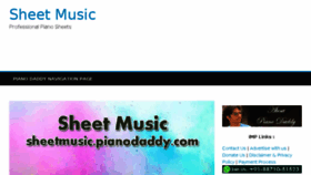 What Sheetmusic.pianodaddy.com website looked like in 2018 (5 years ago)