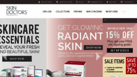 What Skindoctors.com.au website looked like in 2018 (5 years ago)
