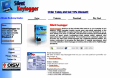 What Silentkeylogger.com website looked like in 2018 (5 years ago)