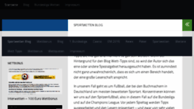 What Sportwettenblogger.de website looked like in 2018 (5 years ago)