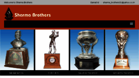 What Sharmabrotherstrophy.com website looked like in 2018 (5 years ago)