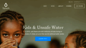 What Splash.org website looked like in 2018 (5 years ago)