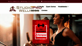 What Studioprowellness.com.br website looked like in 2018 (5 years ago)