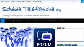 What Schedetelefoniche.org website looked like in 2018 (5 years ago)
