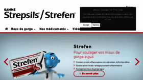 What Strepsils.fr website looked like in 2018 (8 years ago)