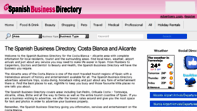 What Spanishbusinessdirectory.com website looked like in 2018 (5 years ago)