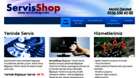 What Servisshop.com website looked like in 2018 (5 years ago)