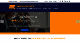 What Shawndoylemotivates.com website looked like in 2018 (5 years ago)