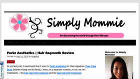 What Simplymommie.com website looked like in 2018 (5 years ago)