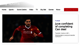 What Skysports.fr website looked like in 2018 (7 years ago)