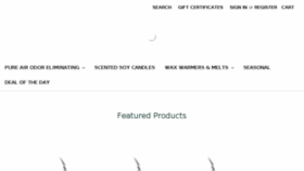 What Shop.pureaircandles.com website looked like in 2018 (5 years ago)