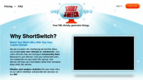 What Shortswitch.com website looked like in 2018 (7 years ago)