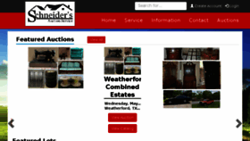 What Schneidersauction.com website looked like in 2018 (5 years ago)