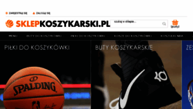 What Sklepkoszykarski.pl website looked like in 2018 (5 years ago)