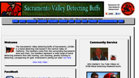 What Sacramentovalleydetectingbuffs.com website looked like in 2018 (5 years ago)