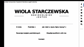 What Starczewska.com website looked like in 2018 (5 years ago)