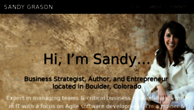 What Sandygrason.com website looked like in 2018 (7 years ago)