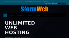 What Stormweb.ca website looked like in 2018 (5 years ago)