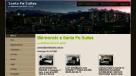 What Santafesuites.com.mx website looked like in 2018 (5 years ago)
