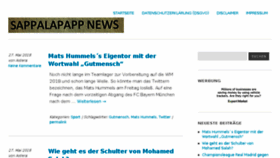 What Sappalapapp.de website looked like in 2018 (5 years ago)