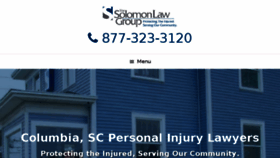 What Solomonlawsc.com website looked like in 2018 (5 years ago)