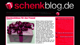 What Schenkblog.de website looked like in 2018 (5 years ago)