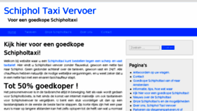 What Schiphol-taxi-vervoer.nl website looked like in 2018 (5 years ago)