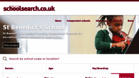 What Schoolsearch.co.uk website looked like in 2018 (5 years ago)