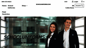 What Schooluniforms.com website looked like in 2018 (5 years ago)