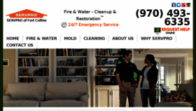 What Servprofortcollins.com website looked like in 2018 (7 years ago)