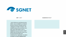 What Sgnet.com website looked like in 2018 (5 years ago)