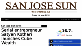 What Sanjosesun.com website looked like in 2018 (5 years ago)